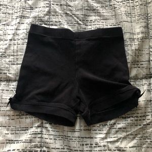 Black shorts size S/P (5/6)